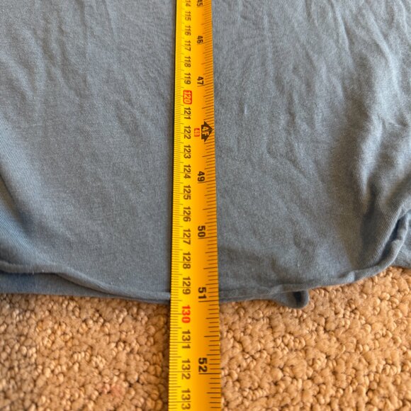 Free People Beach Maxi Dress Cameron Boho Oversized LS Blue MEDIUM #OB1675544 - Picture 11 of 16